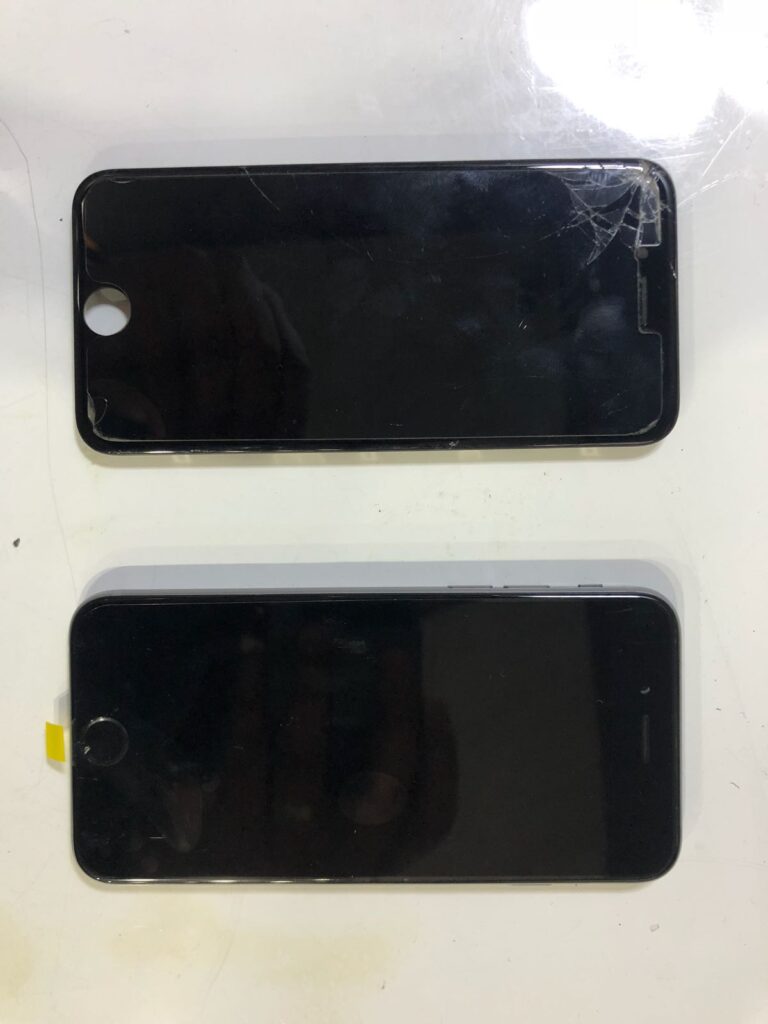before after iPhone 8 screen repair