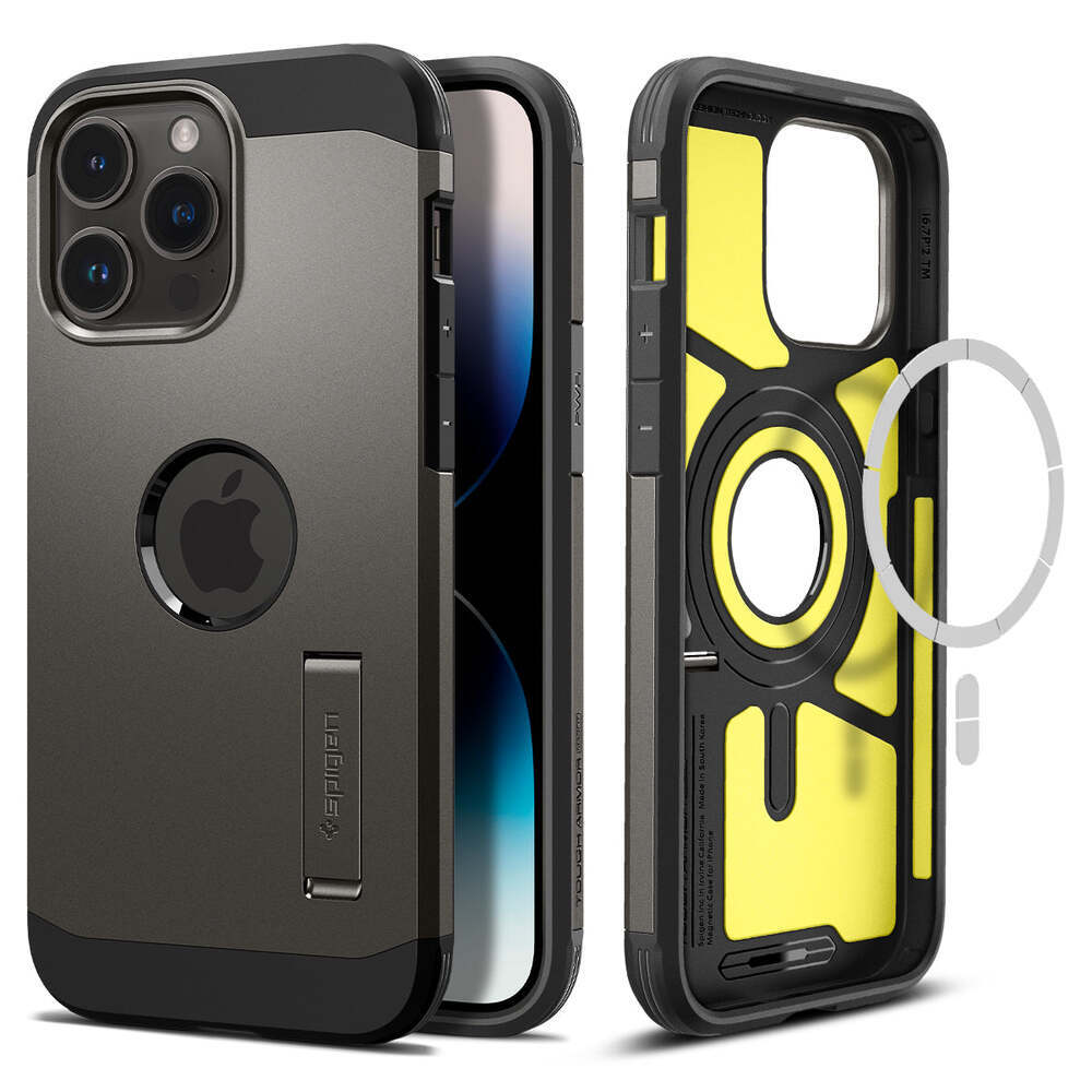 SPIGEN Tough Armor Mag (MagFit) Case for iPhone 14 Pro [Colour:Gunmetal]