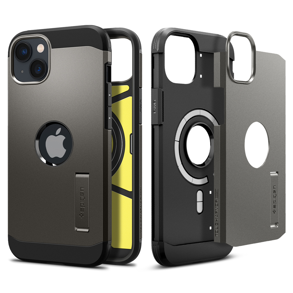 SPIGEN Tough Armor Mag (MagFit) Case for iPhone 14 / 13 [Colour:Gunmetal]