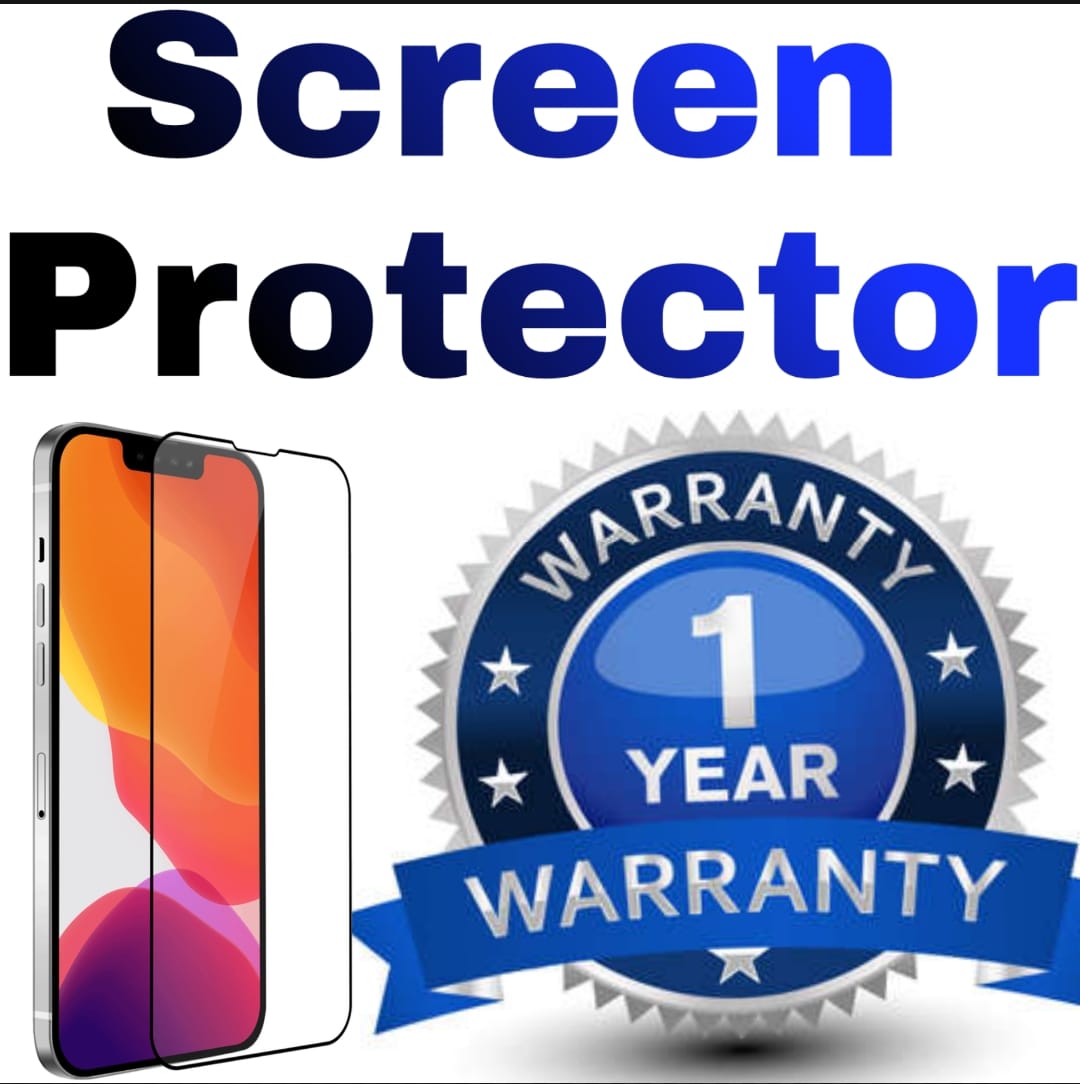 1 Year Free Replacement Warranty Unbreakable iPhone 13 Pro Max Tempered Glass Screen Protector
