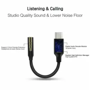 Headphone Audio USB Type C to 3.5mm Jack Aux Cable Adapter Google Pixel Samsung - Image 3