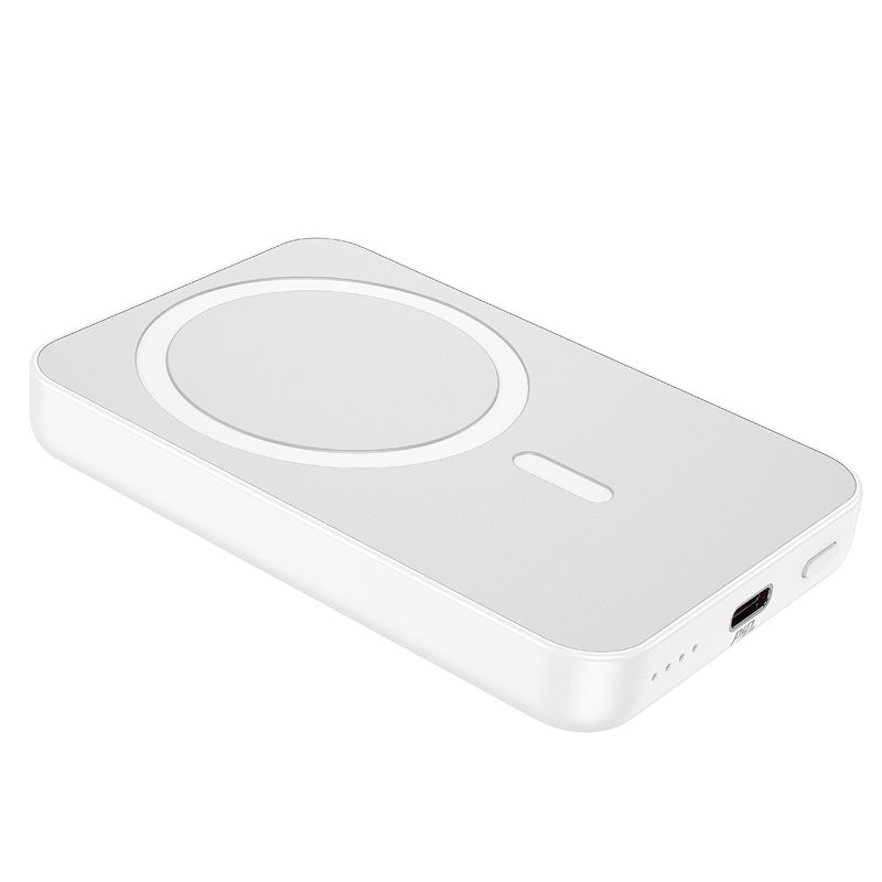 Power Bank Mini Magnetico 5000mAh Con MagSafe – Ricarica Wireless 15W E USB-C PD 22.5W Per IPhone 16/15/14/13, Nero