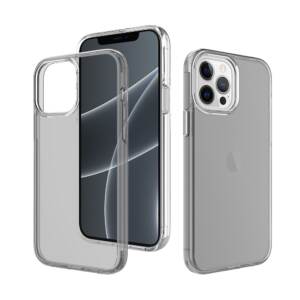 Military Grade Ultimake Shockproof Case Cover for iPhone 15 - Clear Black