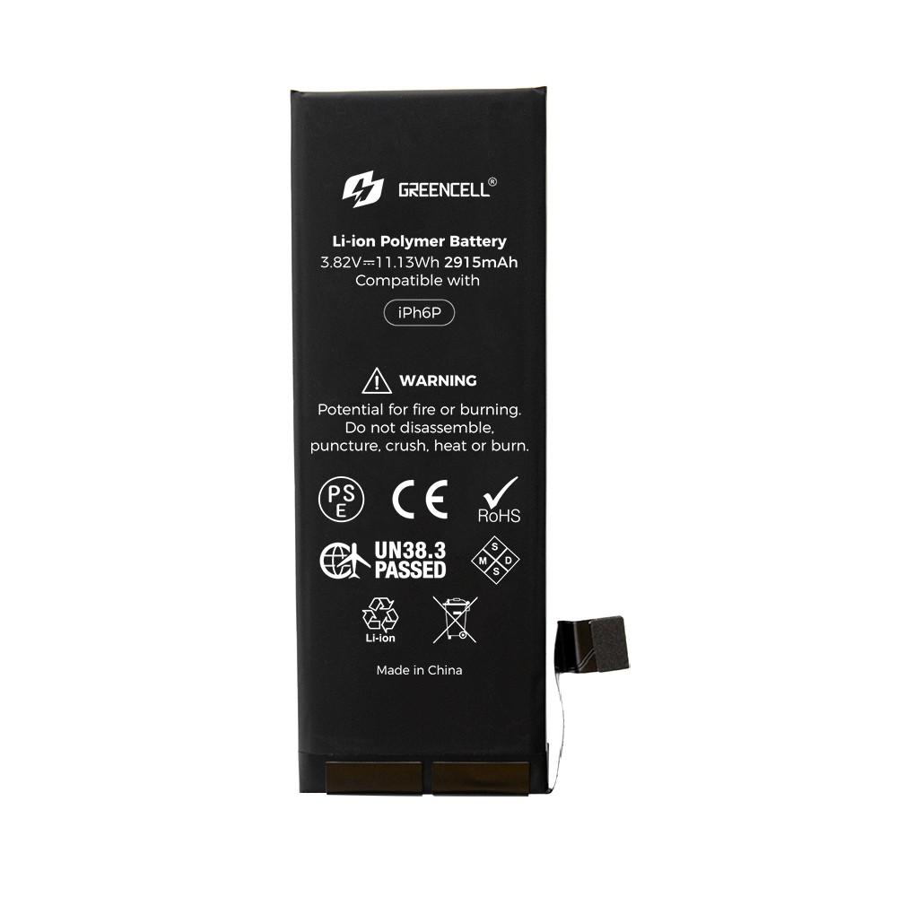 Greencell (Standard Capacity 2915mAh) iPhone 6 Plus Replacement Battery with Adhesive Strips