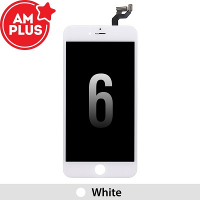 For iPhone 6 Screen Replacement AMPLUS LCD Assembly -White