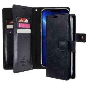 Mercury Mansoor Diary Cover Case for iPhone 15 - Black