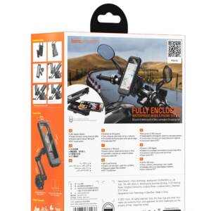 Hoco CA101 Waterproof Motorcycle Bicycle Holder - Black - Image 9