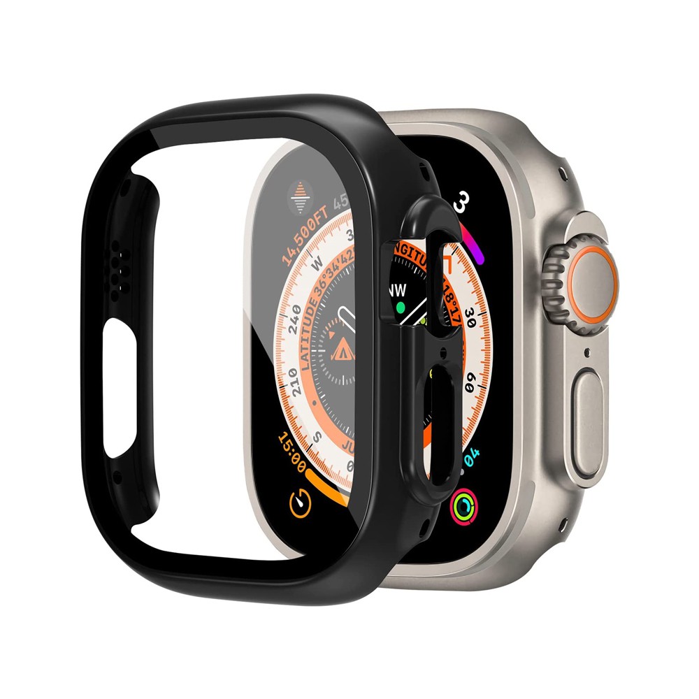 Re-Define Hard PC Case with Tempered Glass Screen Protector for Apple Watch Ultra 49mm
