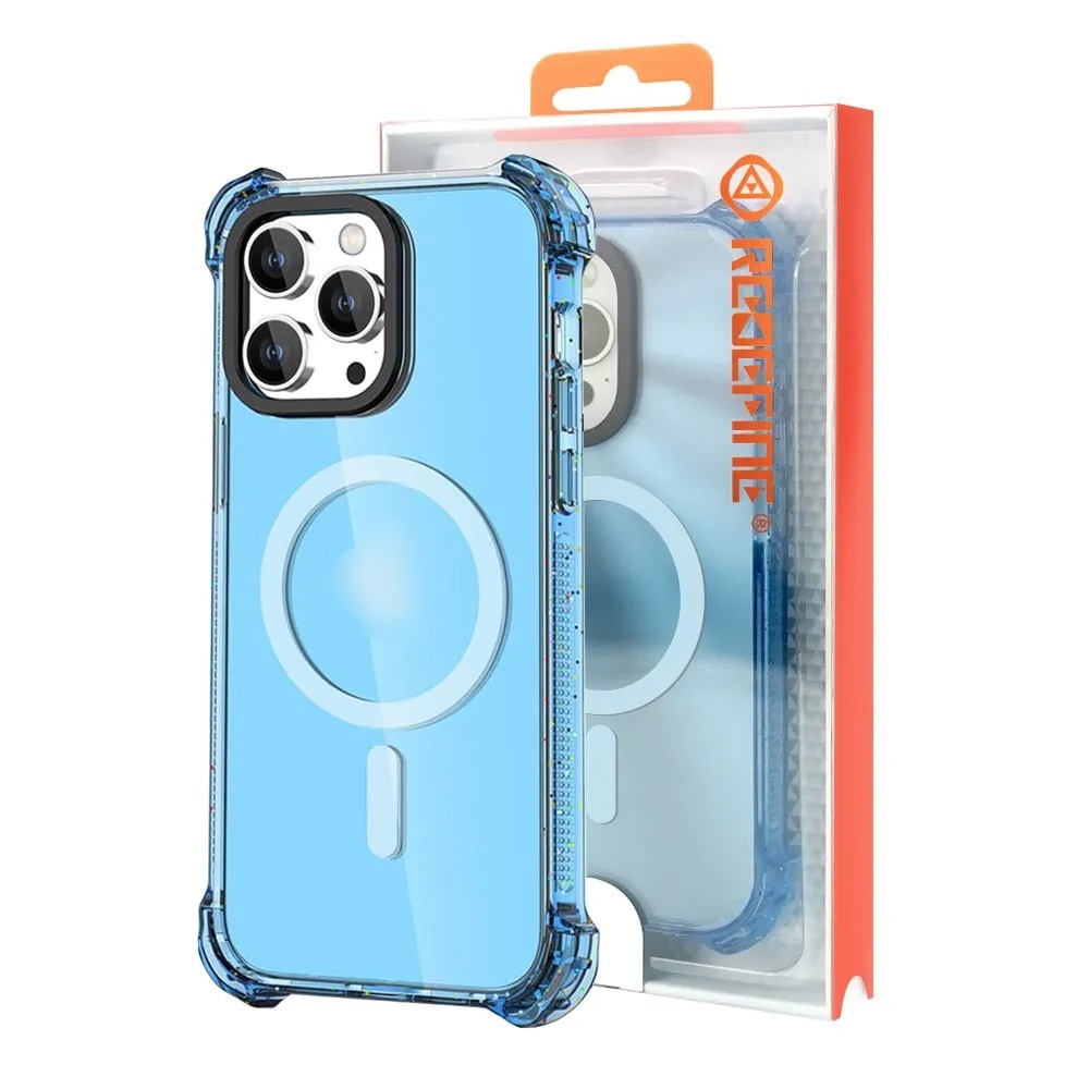 Bounce Impact Clear Shockproof Magnetic Cover Case for iPhone 15