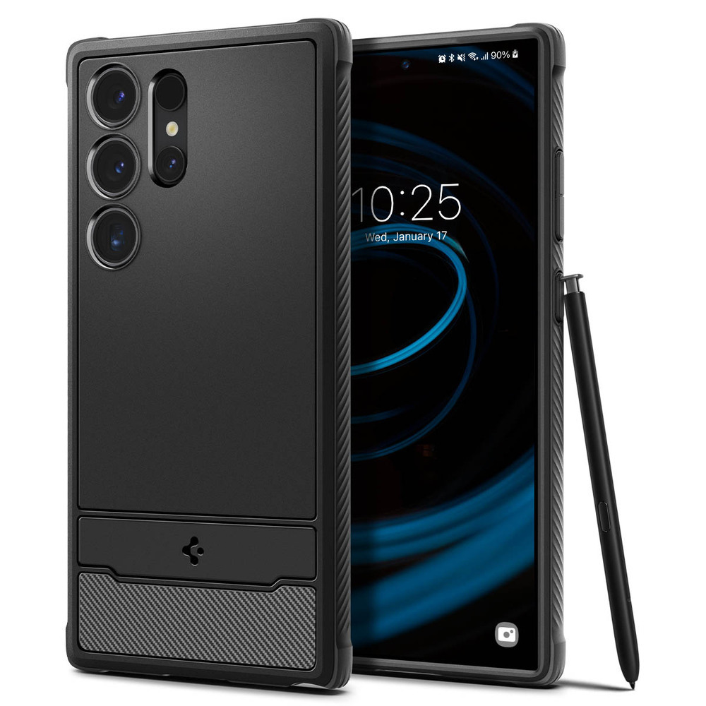 Spigen Rugged Armor Case for Samsung S24 Ultra [Colour:Black]