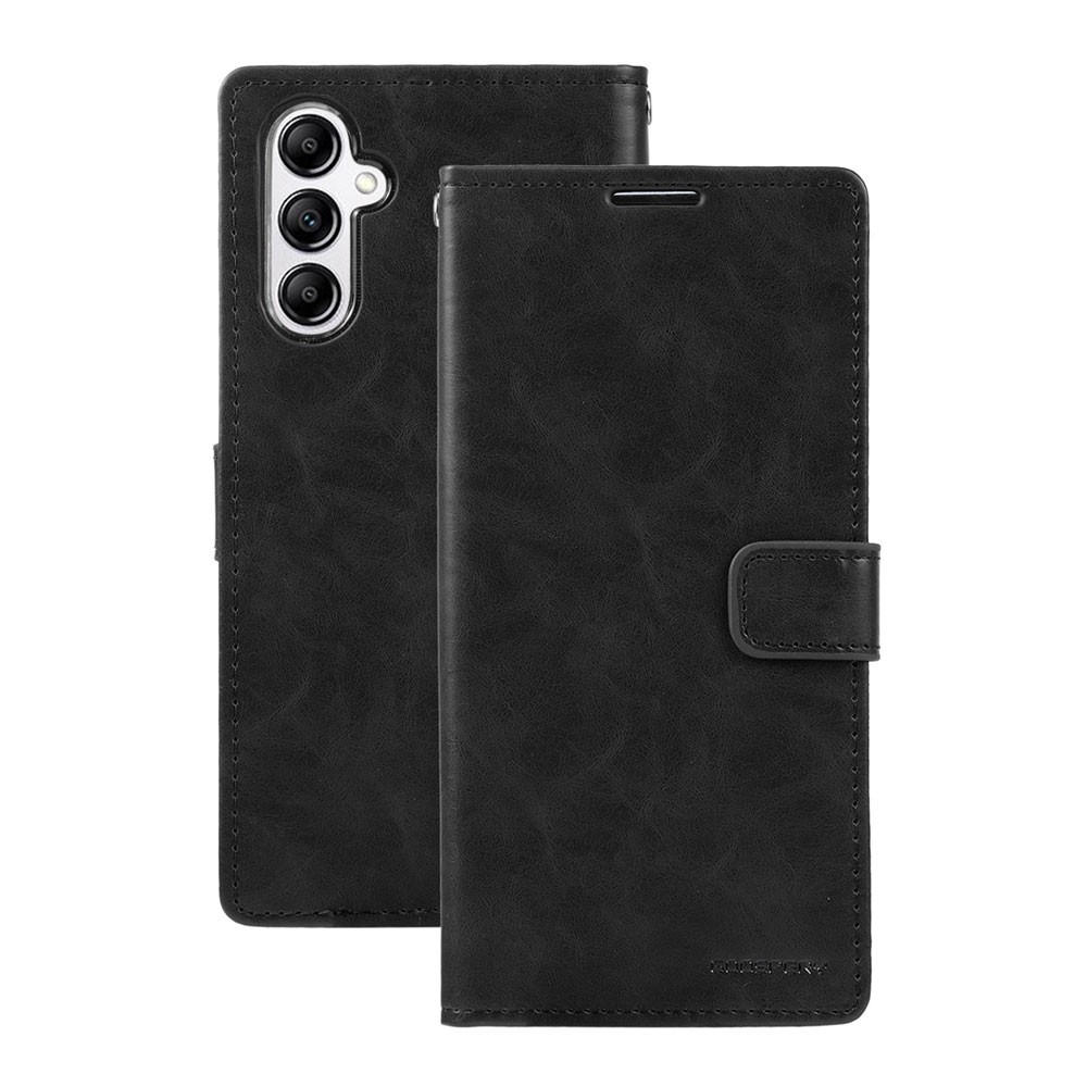 Mercury Blue Moon Diary Book Case for Samsung Galaxy A55 5G - Black