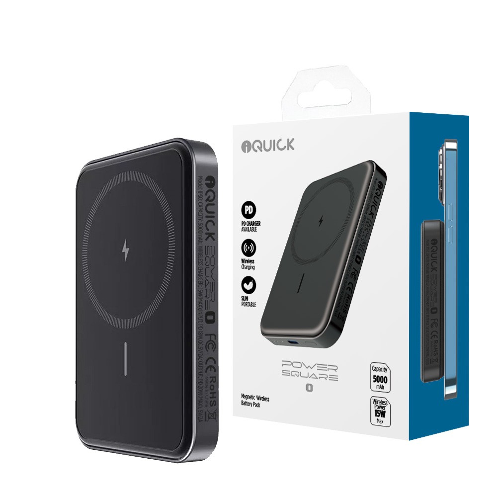 Magnetic Wireless Charging Power Bank 5000mAh 15W - iQuick