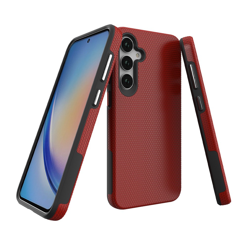 Rhinos Rugged Shockproof Case for Samsung Galaxy A55 - Red