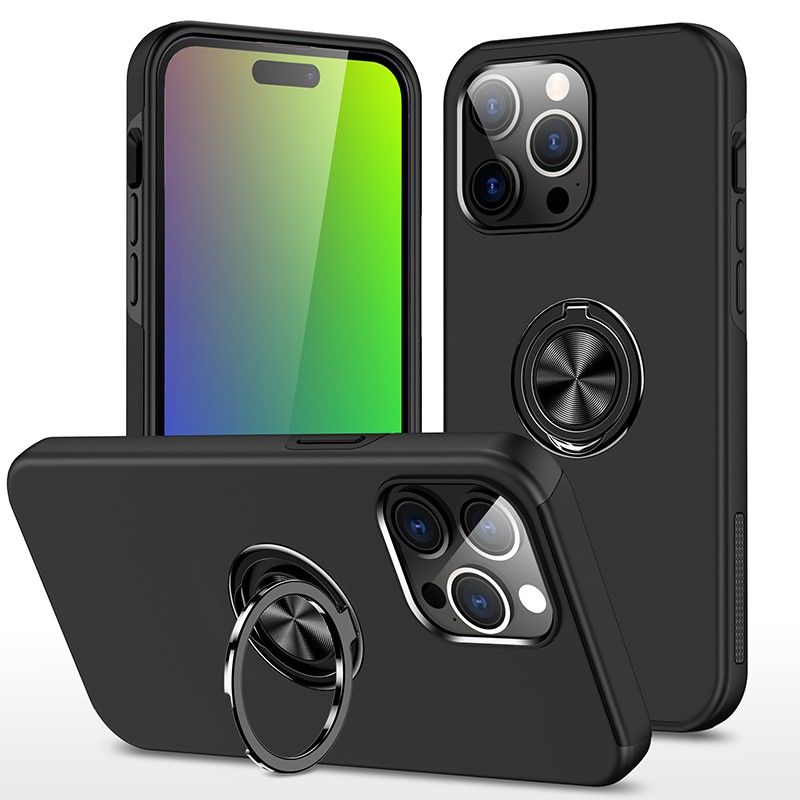 Magnetic Ring Holder Shockproof Cover Case for iPhone 16 Pro