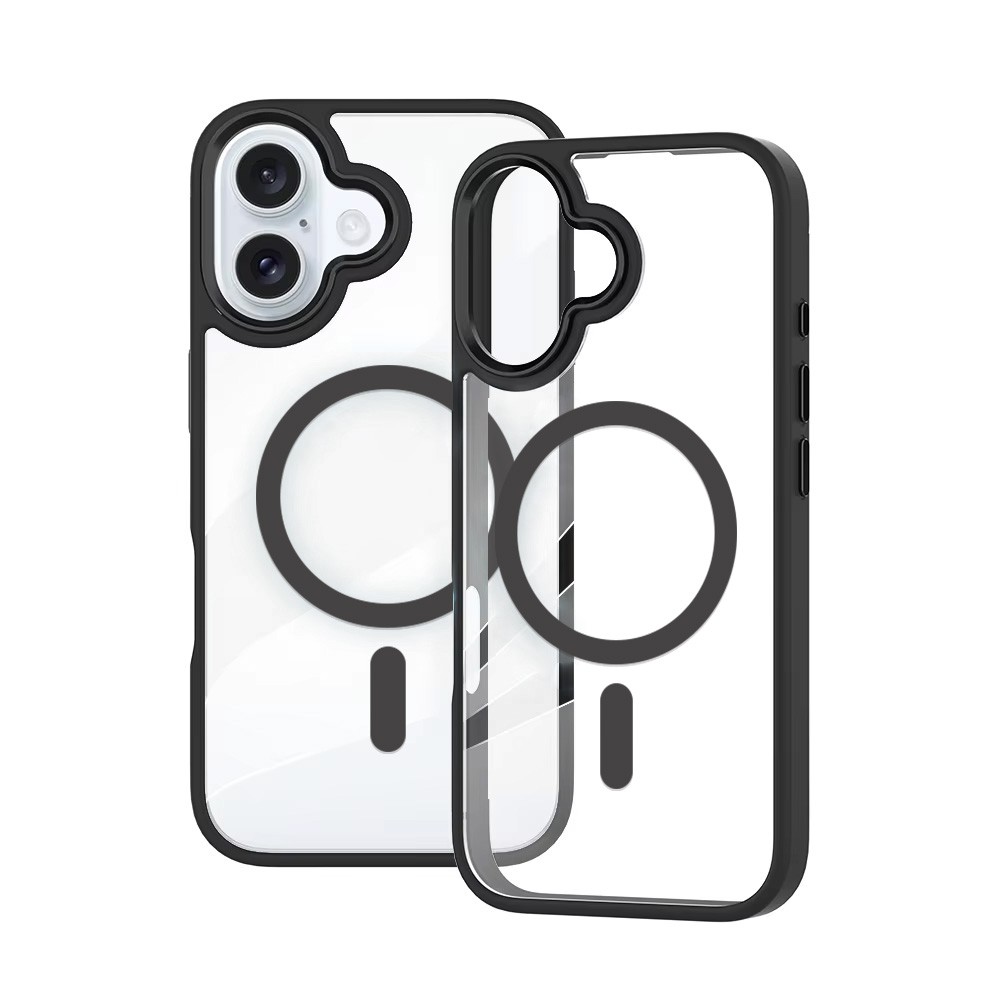 Magsafe case for iPhone 16 Redefine Metal Camera Lens Magnetic Transparent
