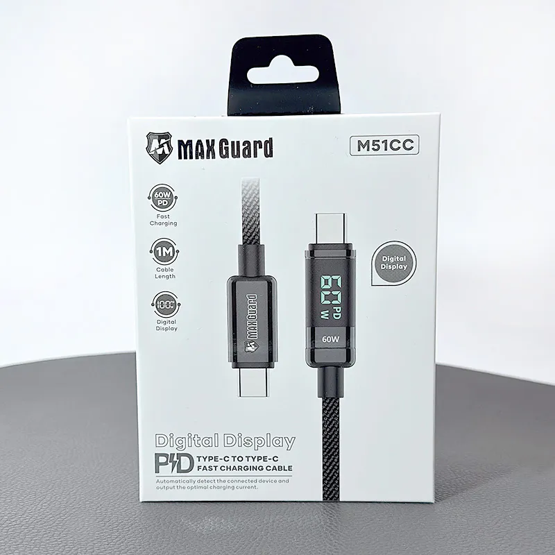 Maxguard 1m PD 60W Type-C to Type-C Digital Display Cable