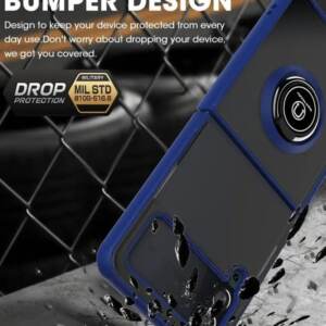 Samsung Z Flip 6 TPU Ring Case - Black - Image 3