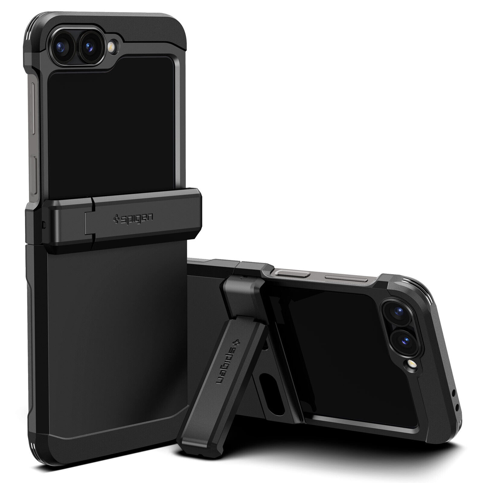 Samsung Z Flip 6 Case SPIGEN Tough Armor Pro Kickstand Hard Cover