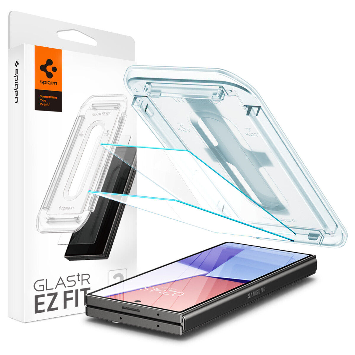 Samsung Z Fold 6 Front Screen Protector SPIGEN Tempered Glass 2pcs