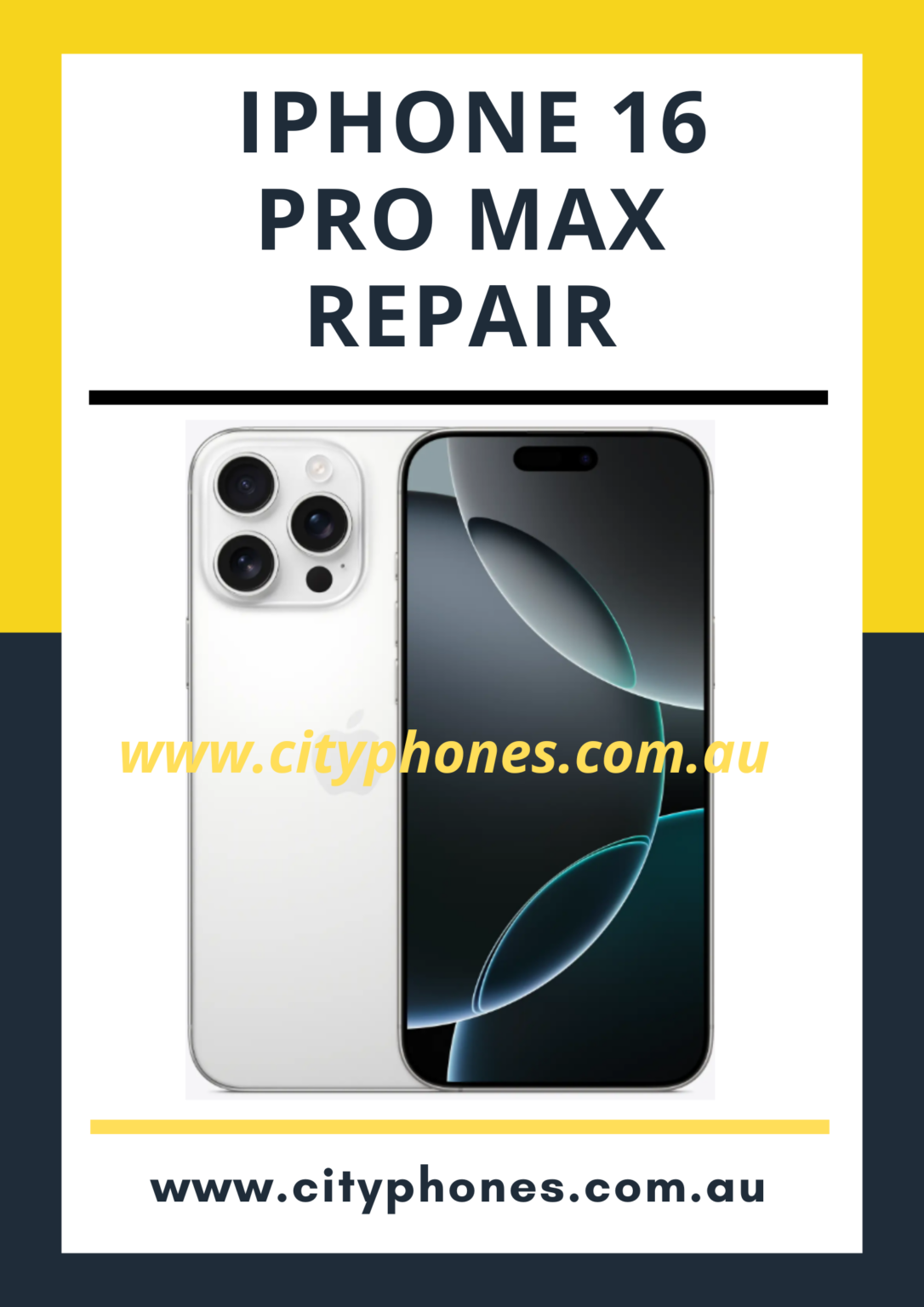 iPhone 16 Pro Max Screen Repair Melbourne - Phone Screen Replacement Melbourne Suburbs Area