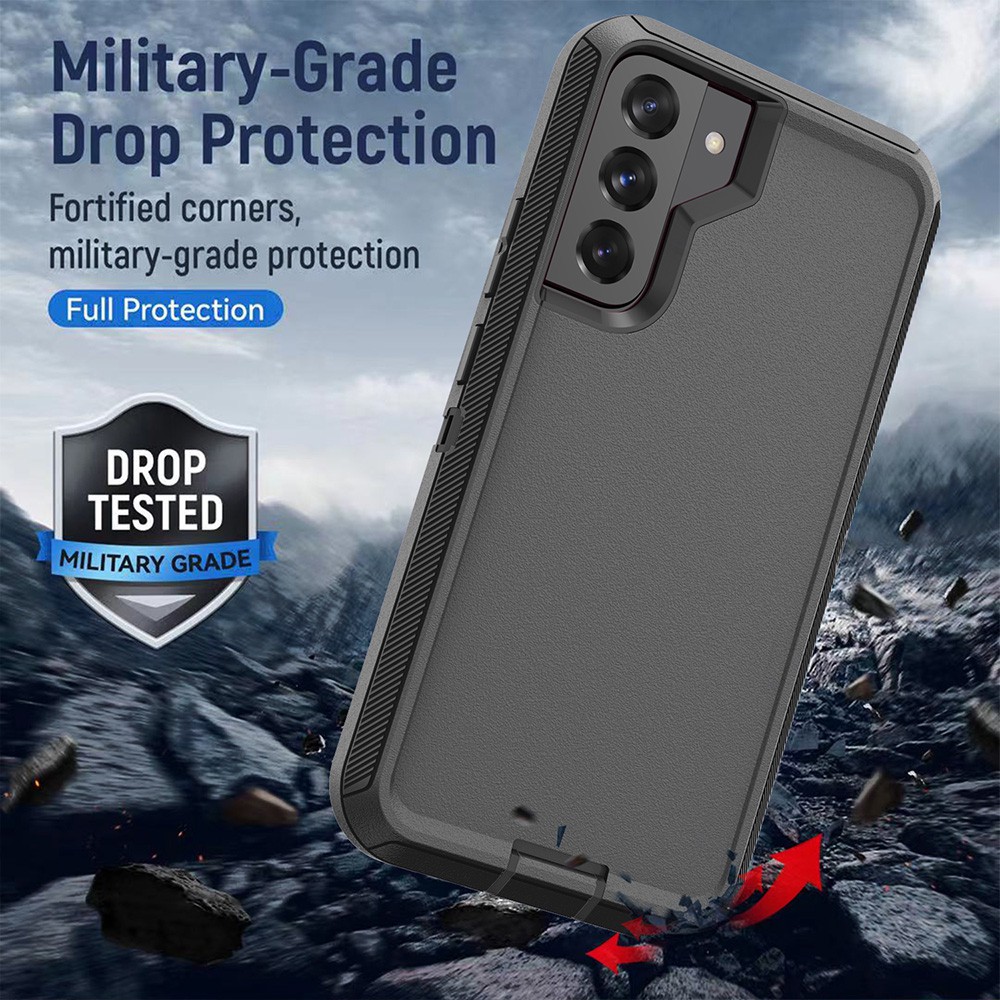 Black color defender case for Samsung Galxy S25 Edge