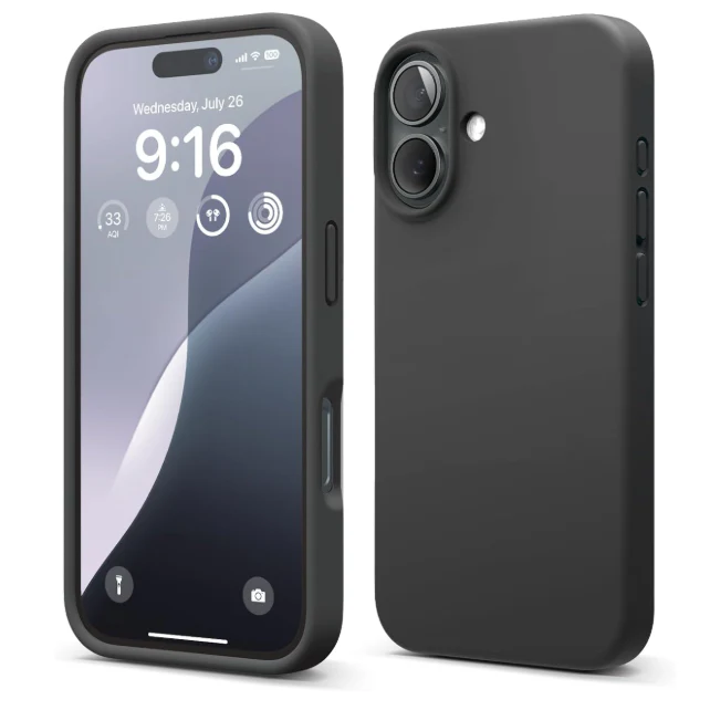 Iphone 17 black silicone case