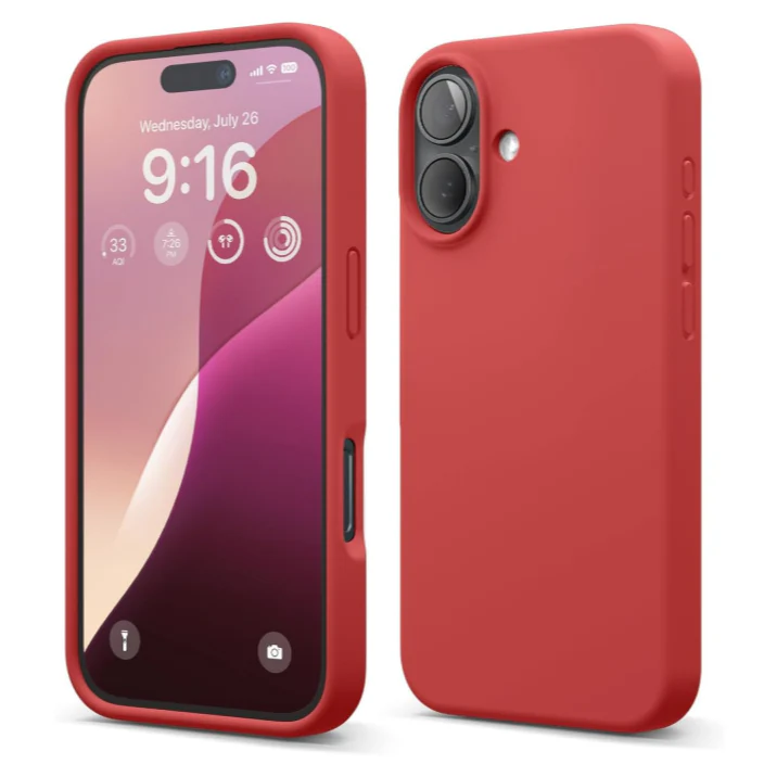 Iphone 17 red silicone case