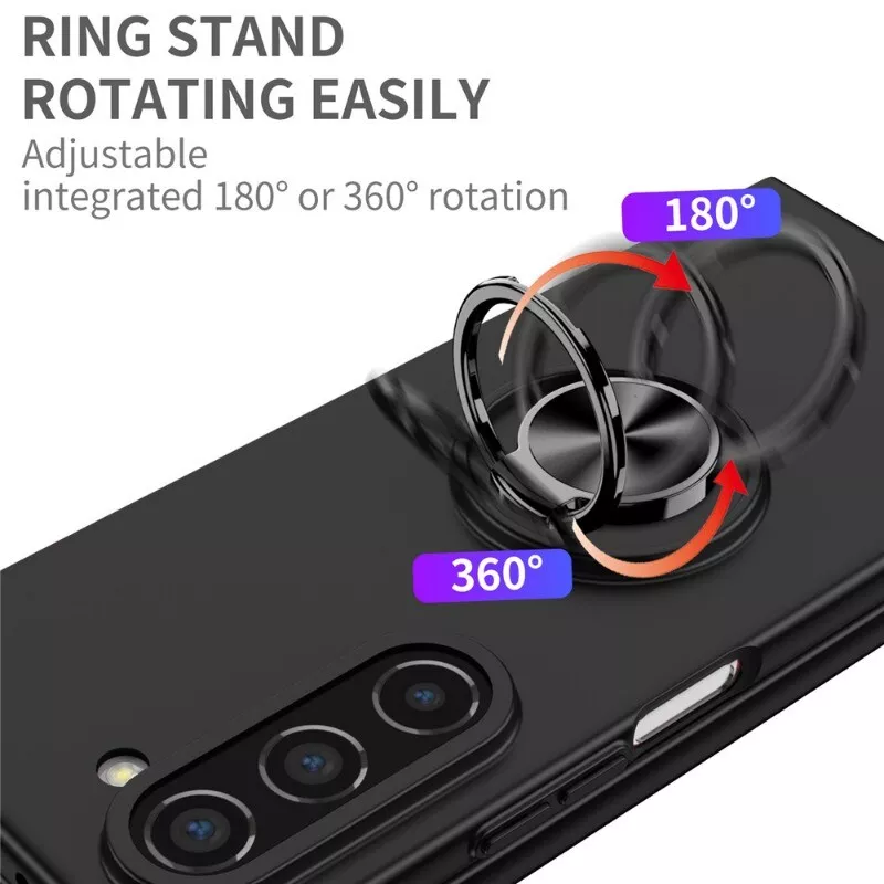 Rotating ring case for Z Fold 7 withy kickstand feature