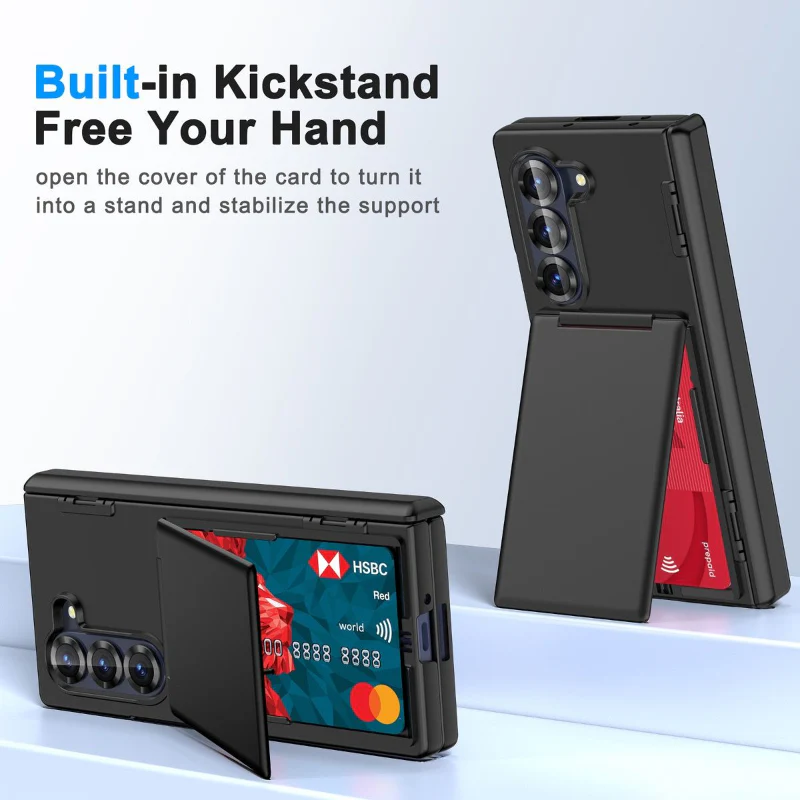 Z fold7 wallet style case with Kickstand feature