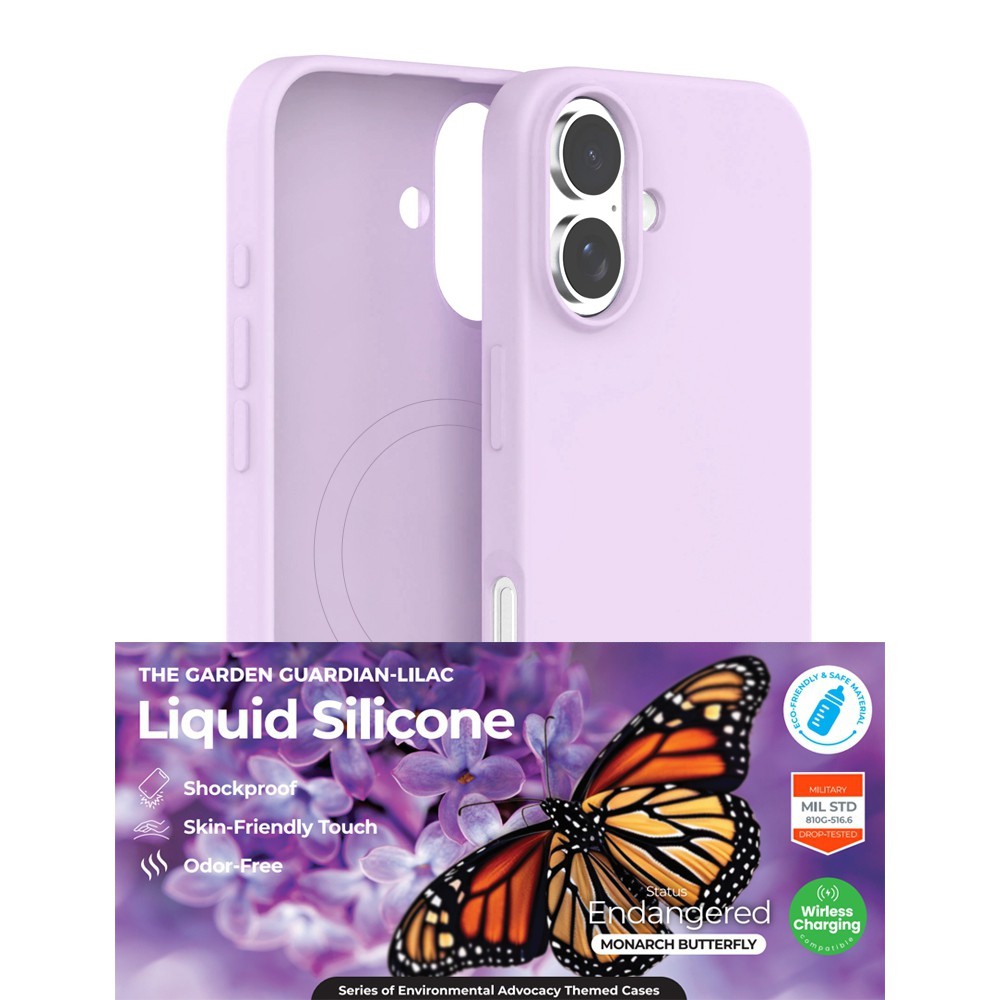 IPhone 17 silicone case in purple color