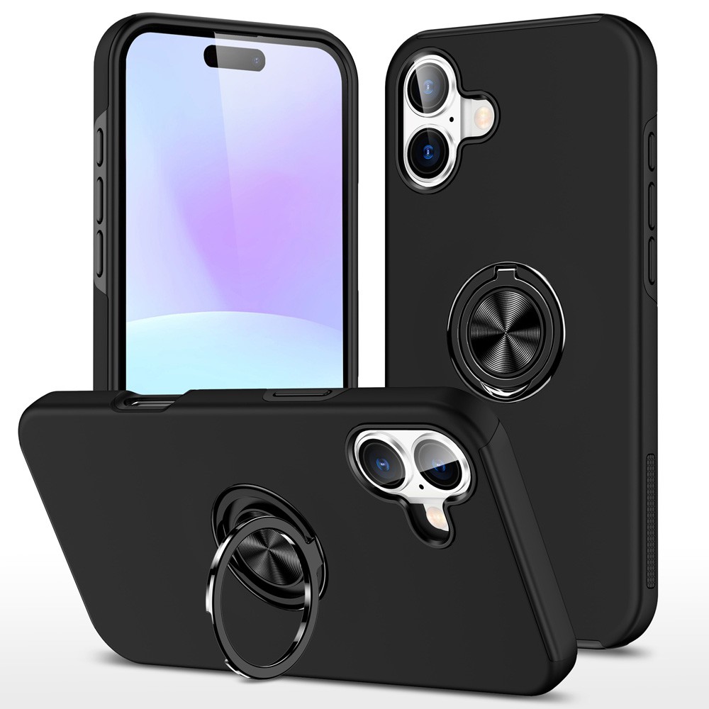 Iphone 17 black ring case