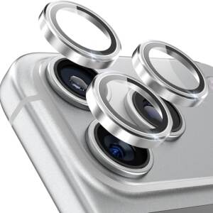 IPhone 17 pro max camera protector in silver color