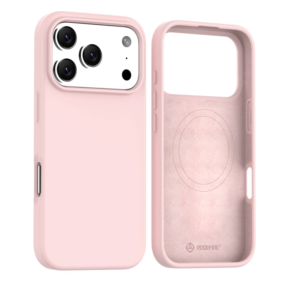 Iphone 17 Pro Max silicone case in pink color