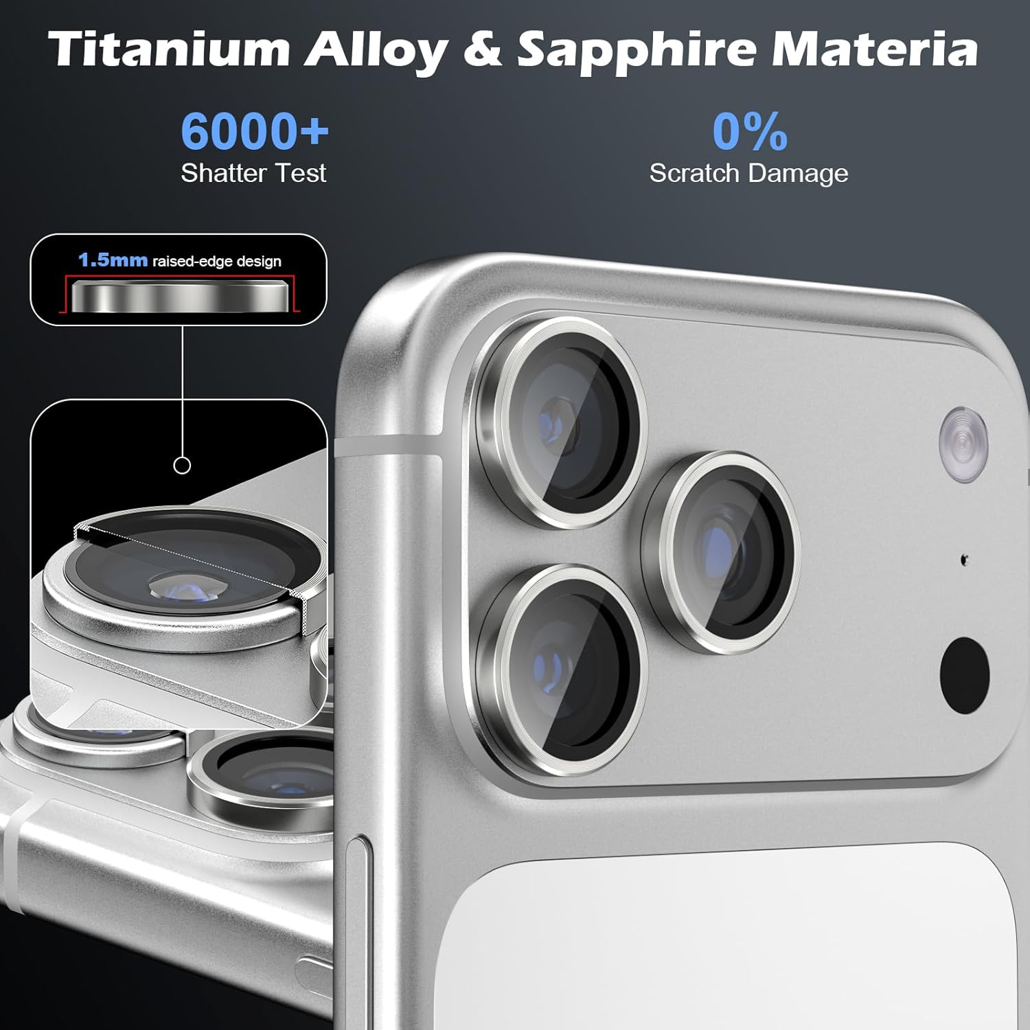 Iphone 17 pro max tough camera lens protector