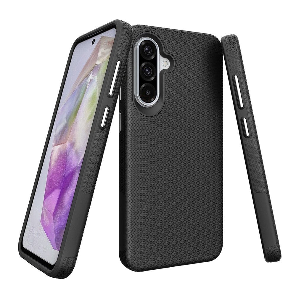 Samsung A56 shockproof case in black color