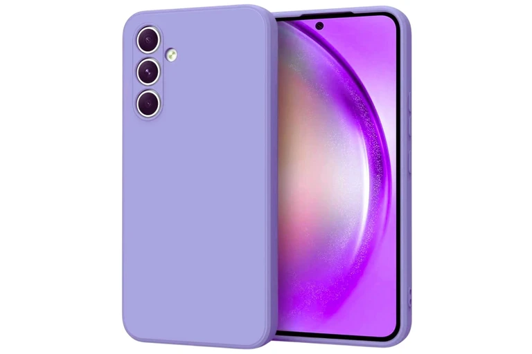 Samsung A25 purple silicone case