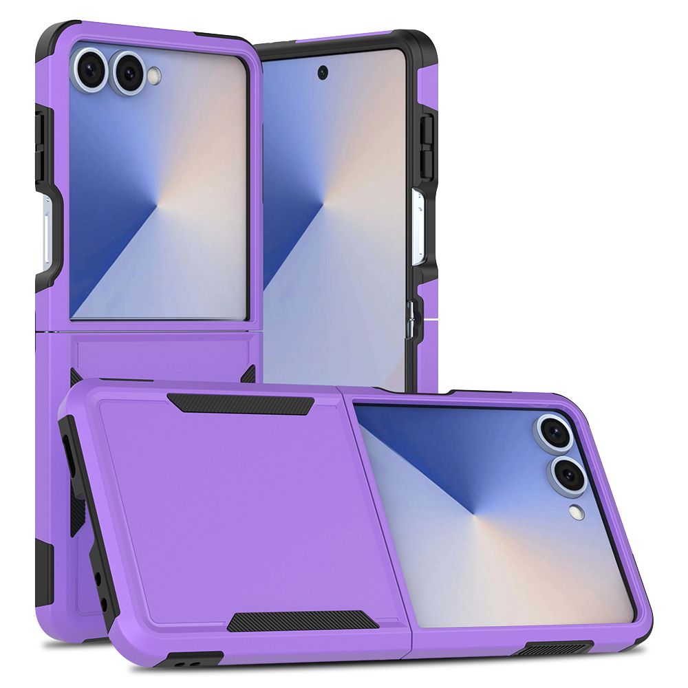 Samsung Z Flip 6 heavy duty case in purple color