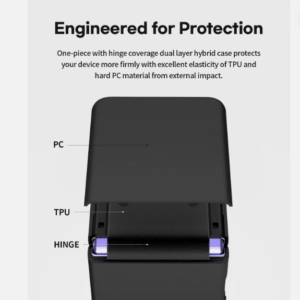 For Samsung Z Flip 5 Case Hybrid Rugged Shockproof Thick Back Cover by Goospery - Image 6