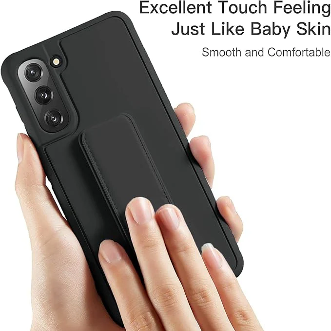 Protective black case with stand for Samsung A14