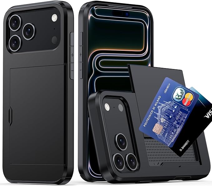 IPhone 17 pro max black card case