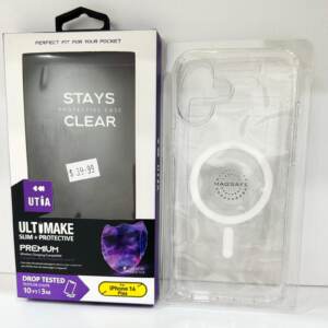 IPhone 16 plus clear glitter case