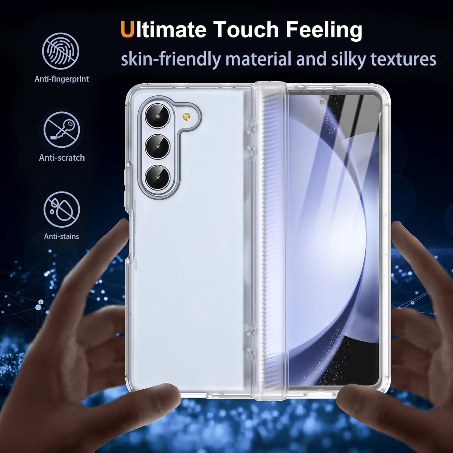 Samsung Z Fold 5 clear hard case