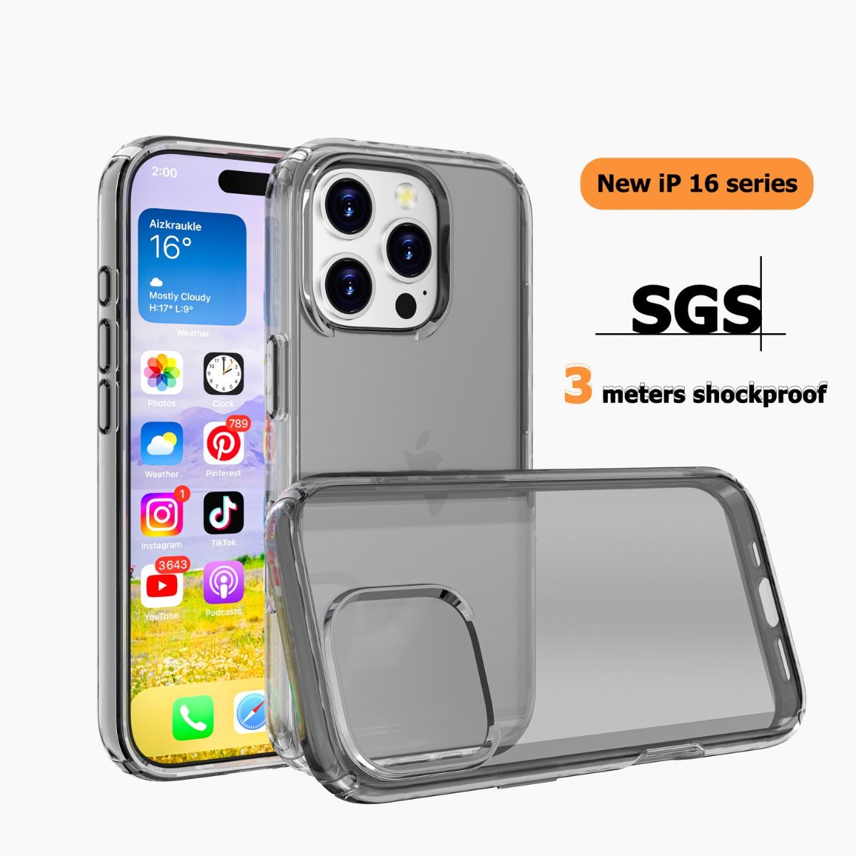 IPhone 14 pro clear hard case