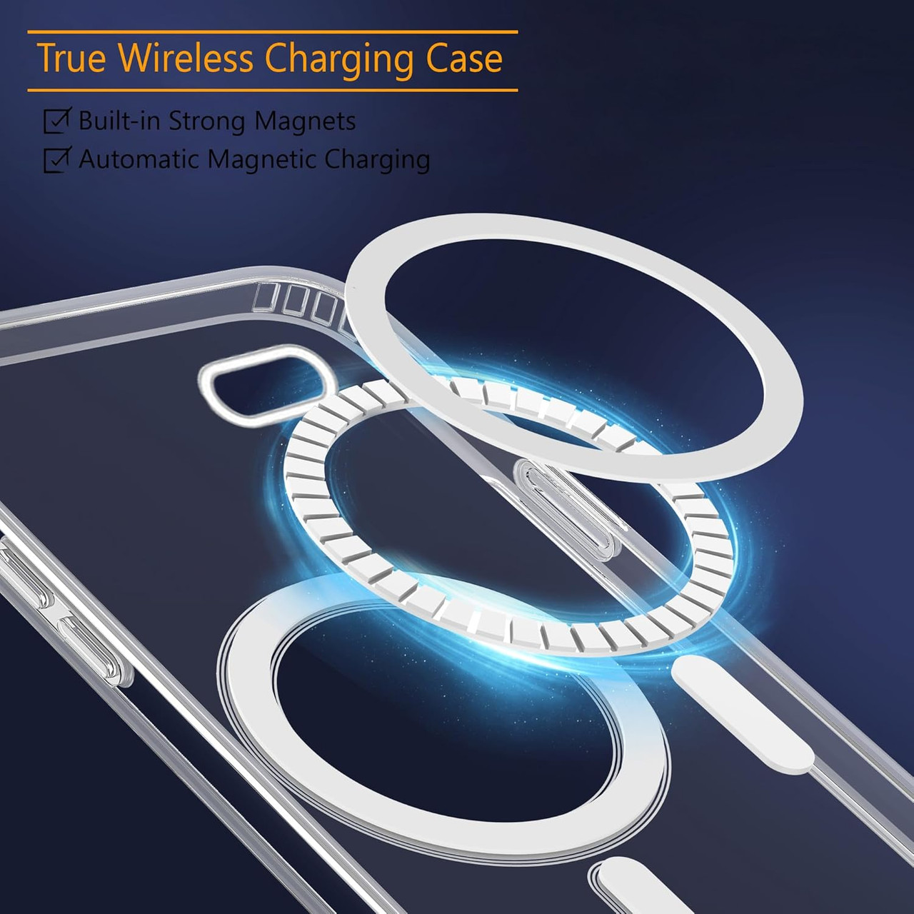 IPhone hard clear magsafe case