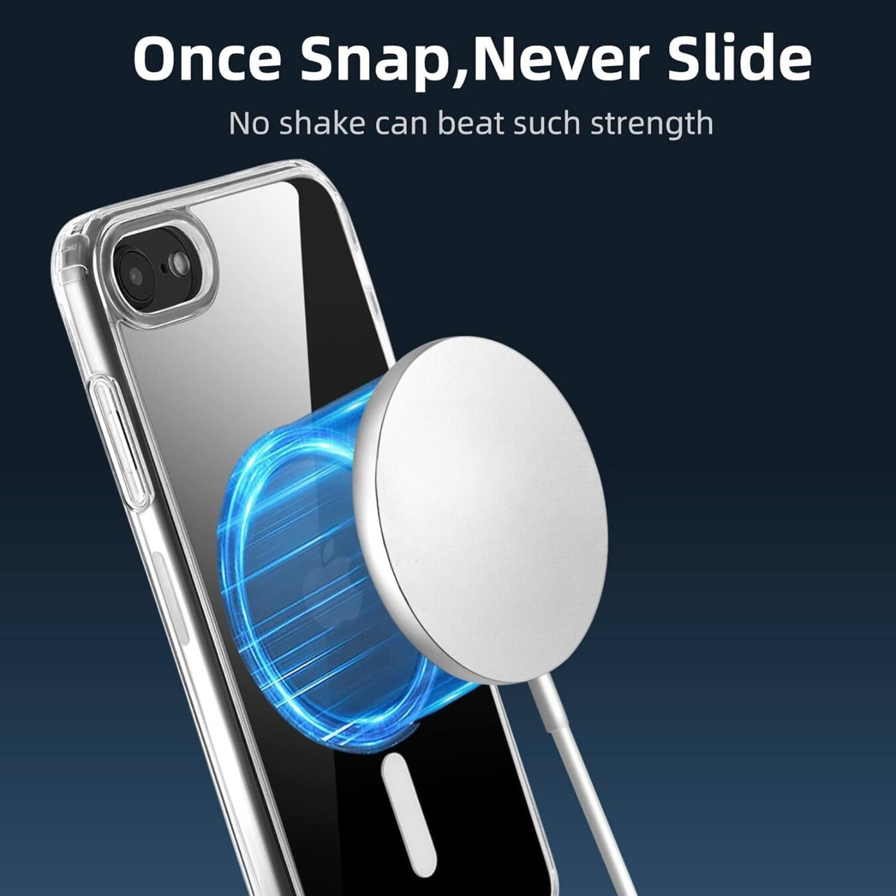 Iphone SE magnetic clear case