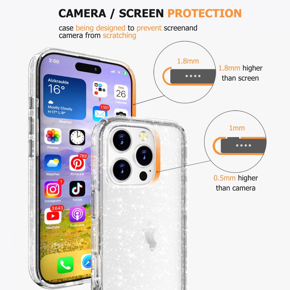 IPhone 16 pro max protective case