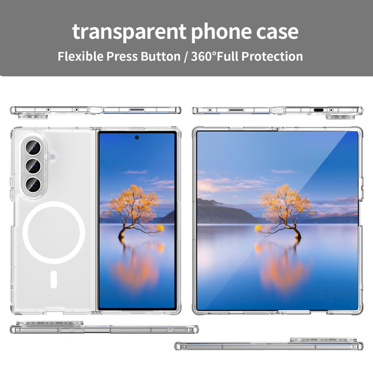magasfe clear case for Samsung Z Fold 5