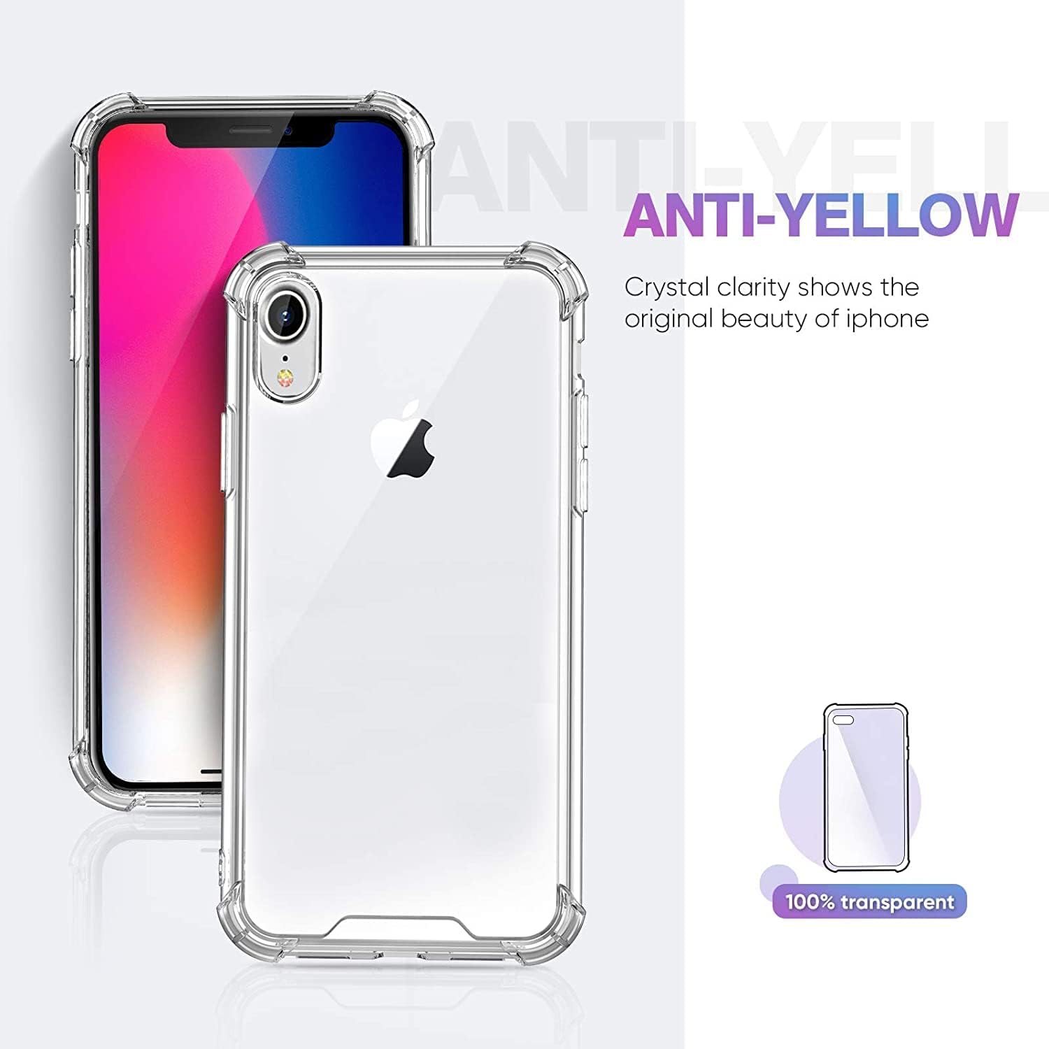 IPhone XR clear hard case
