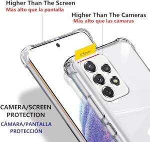 Samsung A73 clear hard case