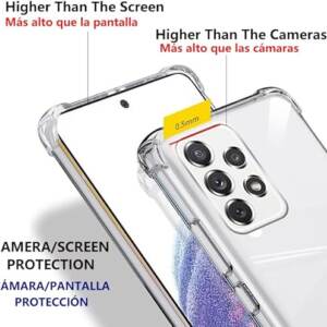 Samsung A73 clear hard case